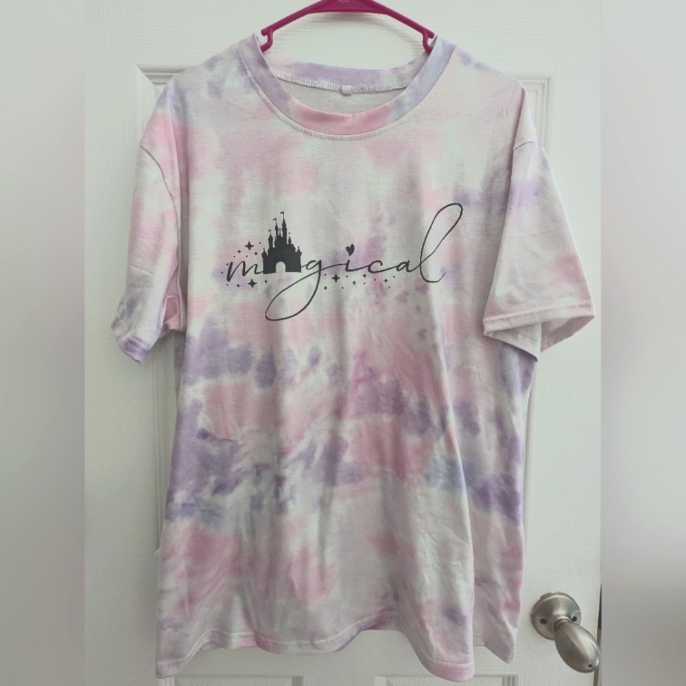 Disney Magical Castle Tie Dye Shirt Size 2XL